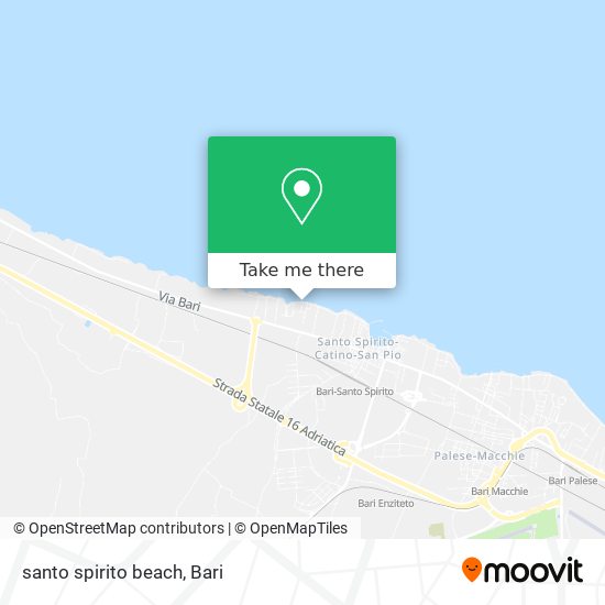 santo spirito beach map