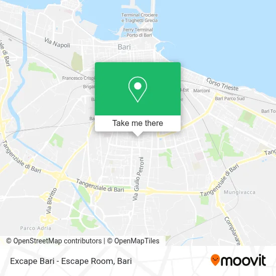 Excape Bari - Escape Room map