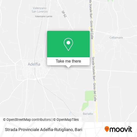 Strada Provinciale Adelfia-Rutigliano map