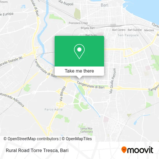 Rural Road Torre Tresca map