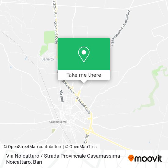 Via Noicattaro / Strada Provinciale Casamassima-Noicattaro map