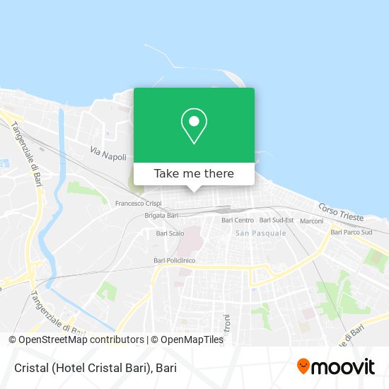 Cristal (Hotel Cristal Bari) map