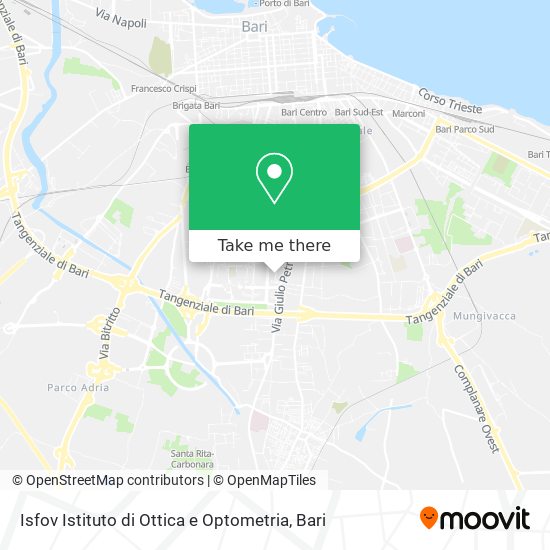 Isfov Istituto di Ottica e Optometria map