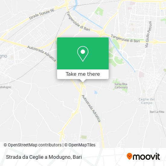 Strada da Ceglie a Modugno map