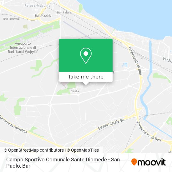 Campo Sportivo Comunale Sante Diomede - San Paolo map
