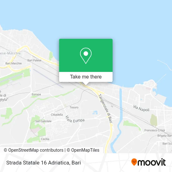 State Highway 16 Adriatic map