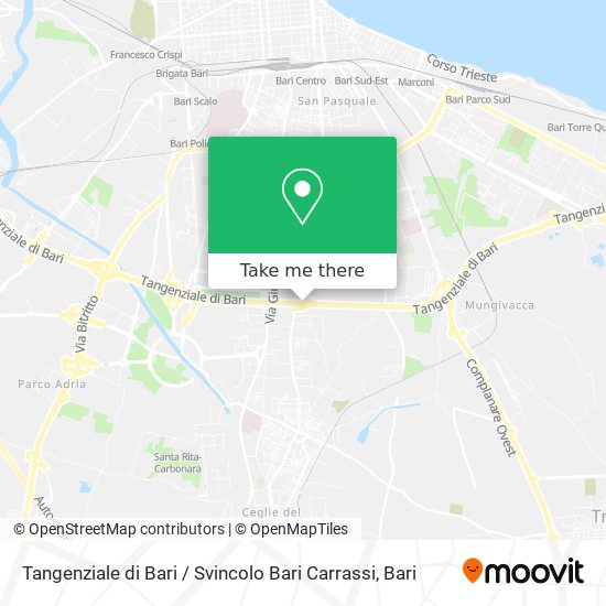 Tangenziale di Bari / Svincolo Bari Carrassi map