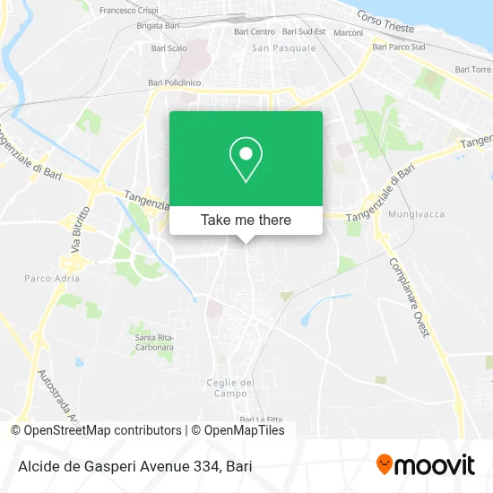 Alcide de Gasperi Avenue 334 map