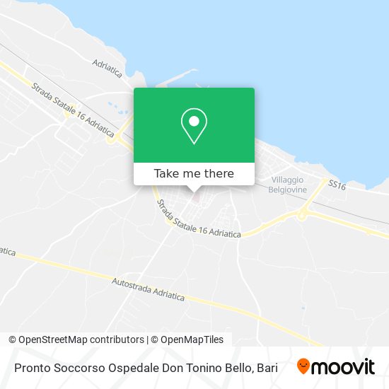 Pronto Soccorso Ospedale Don Tonino Bello map