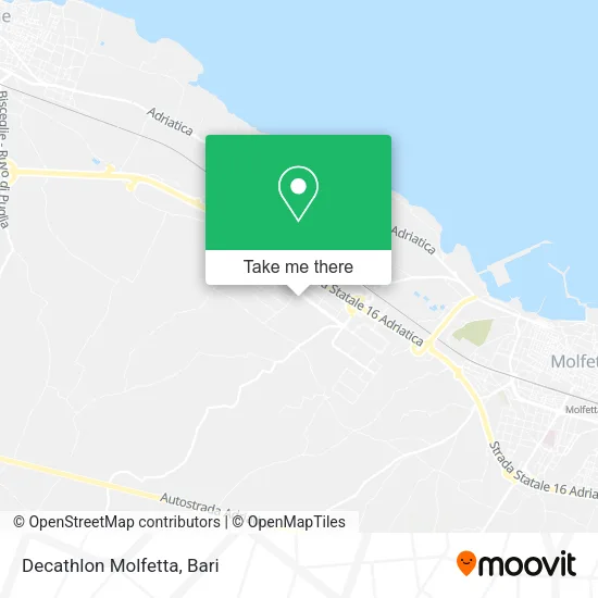 Decathlon Molfetta map
