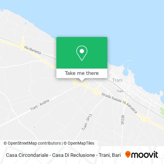 Casa Circondariale - Casa Di Reclusione - Trani map