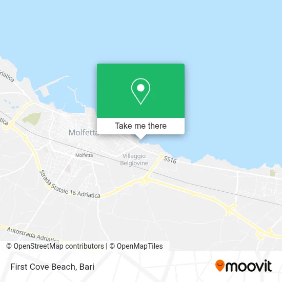 First Cove Beach map