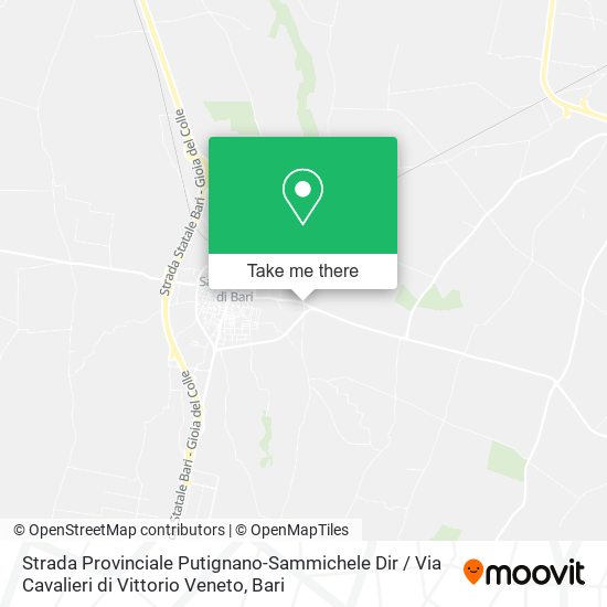 Strada Provinciale Putignano-Sammichele Dir / Via Cavalieri di Vittorio Veneto map