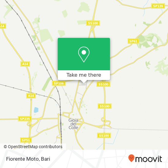 Fiorente Moto map