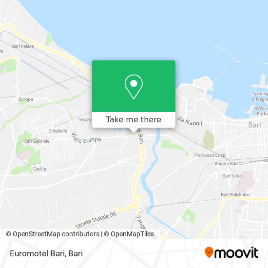 Euromotel Bari map