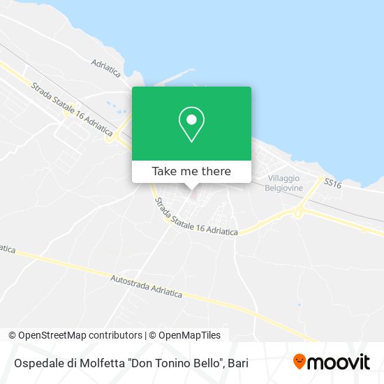 Ospedale di Molfetta "Don Tonino Bello" map