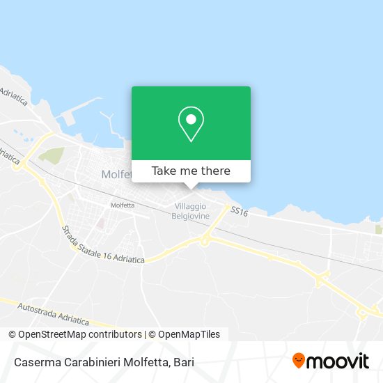 Caserma Carabinieri Molfetta map