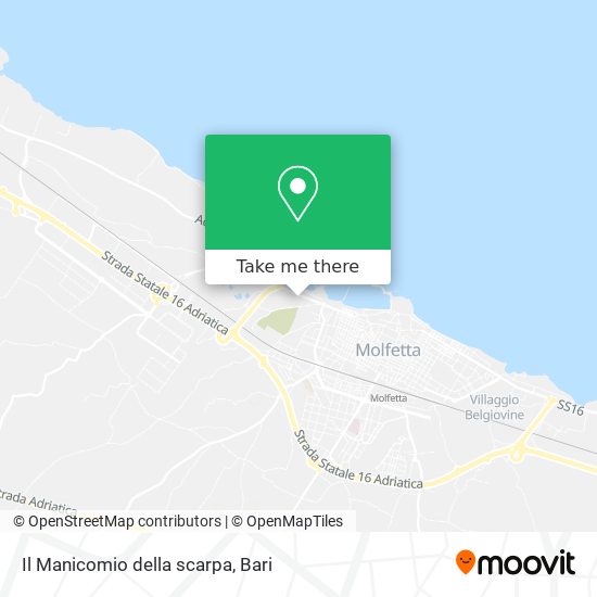 Il Manicomio della scarpa map