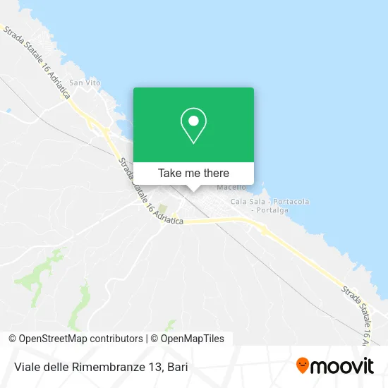 Viale delle Rimembranze  13 map