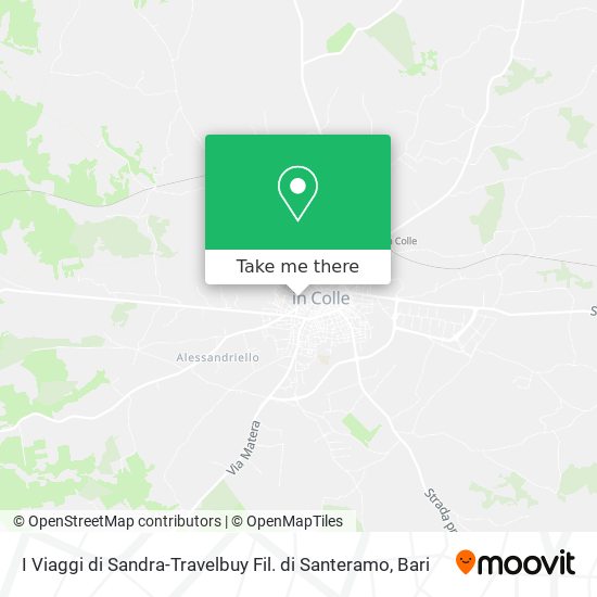 I Viaggi di Sandra-Travelbuy Fil. di Santeramo map