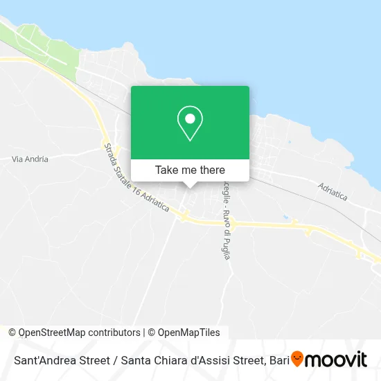 Sant'Andrea Street / Santa Chiara d'Assisi Street map