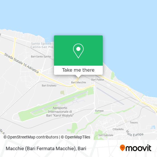 Macchie (Bari Fermata Macchie) map