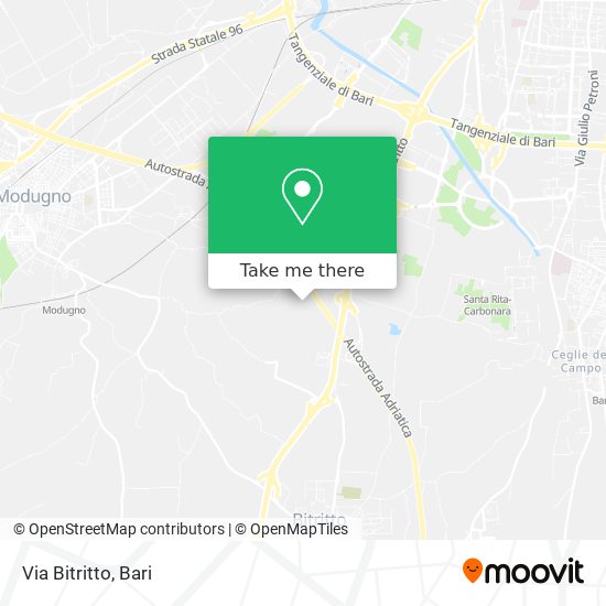 Via Bitritto map