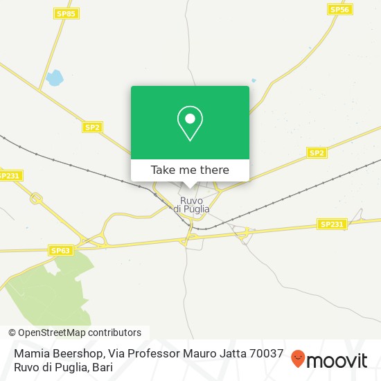 Mamia Beershop, Via Professor Mauro Jatta 70037 Ruvo di Puglia map