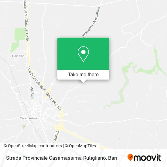 Strada Provinciale Casamassima-Rutigliano map