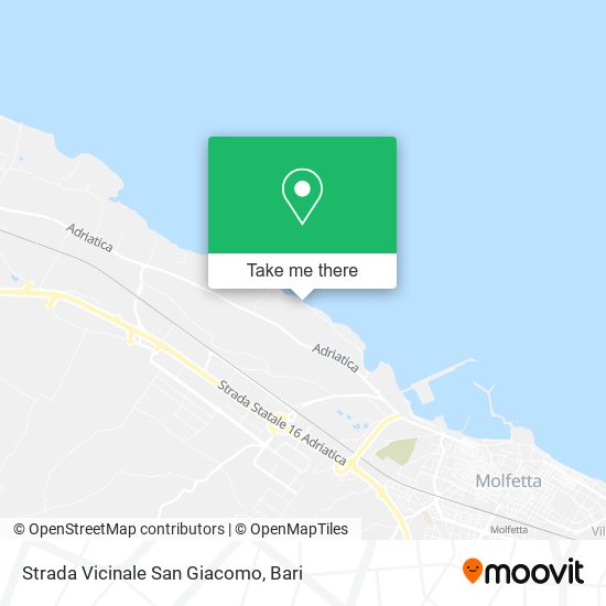 Strada Vicinale San Giacomo map