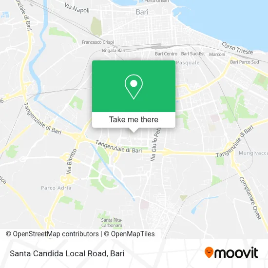 Santa Candida Local Road map
