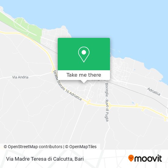 Via Madre Teresa di Calcutta map