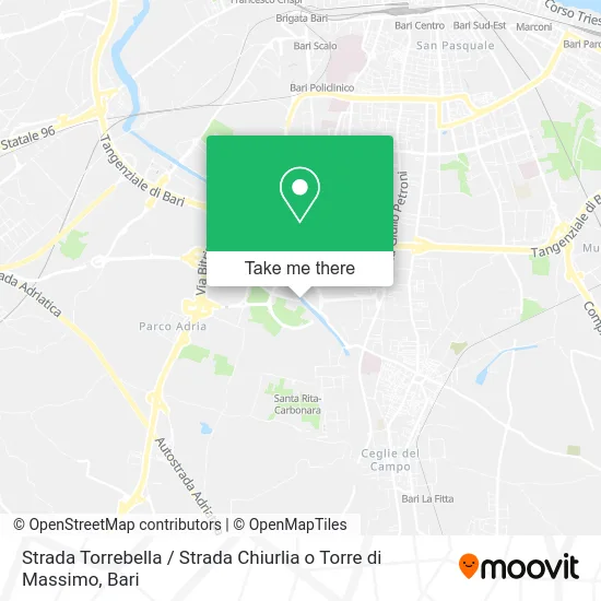 Torrebella Road / Chiurlia Road or Massimo Tower map