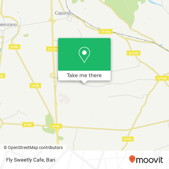 Fly Sweetly Cafe map