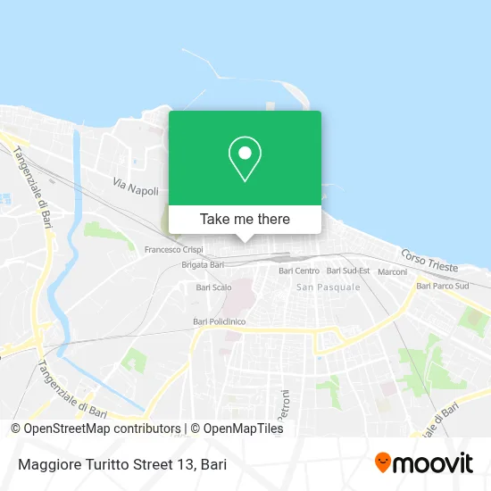Maggiore Turitto Street 13 map