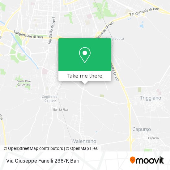 Via Giuseppe Fanelli 238/F map