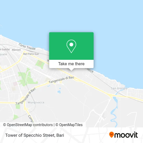 Tower of Specchio Street map