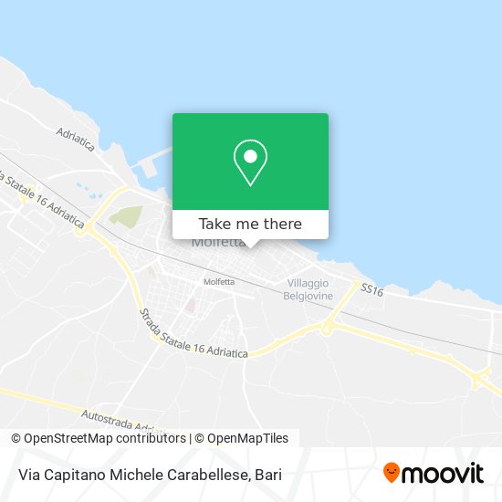 How to get to Via Capitano Michele Carabellese in Molfetta by