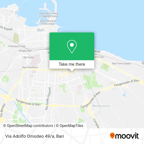 Via Adolfo Omodeo 49/a map