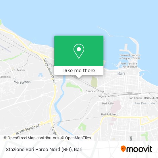 Stazione Bari Parco Nord (RFI) map