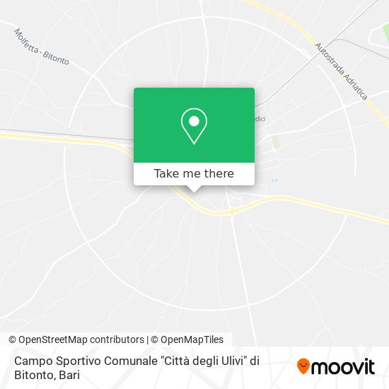 Campo Sportivo Comunale "Città degli Ulivi" di Bitonto map