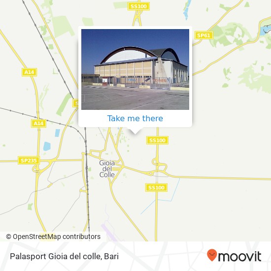 Palasport Gioia del colle map