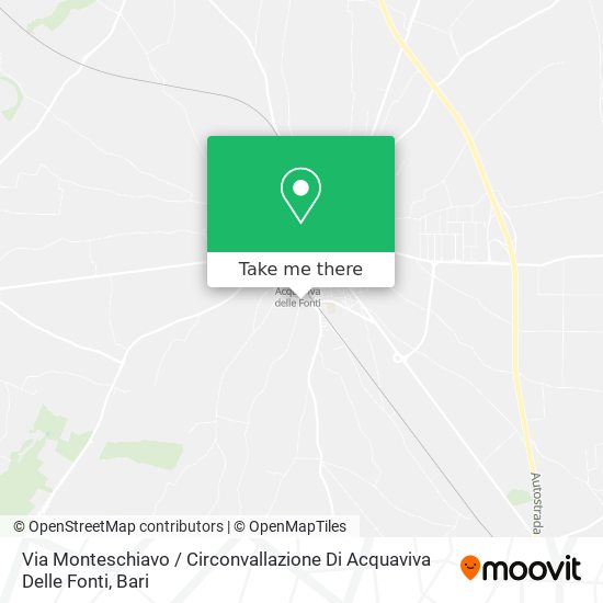Via Monteschiavo / Circonvallazione Di Acquaviva Delle Fonti map