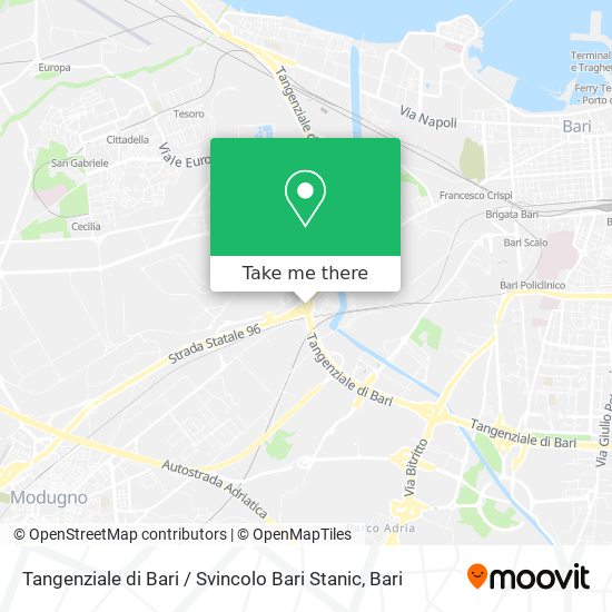 Tangenziale di Bari / Svincolo Bari Stanic map