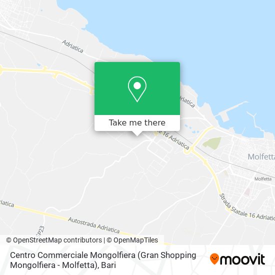 Centro Commerciale Mongolfiera (Gran Shopping Mongolfiera - Molfetta) map