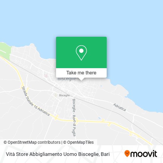 Vità Store Abbigliamento Uomo Bisceglie map