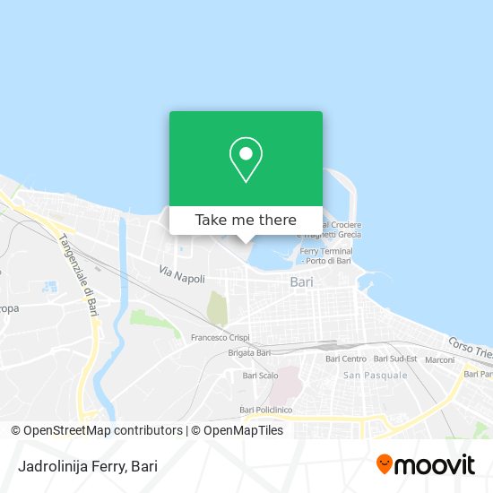 Jadrolinija Ferry map
