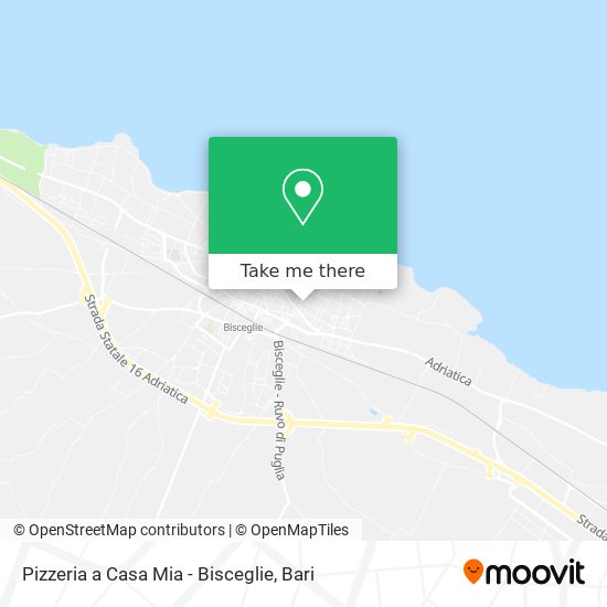 Pizzeria a Casa Mia - Bisceglie map
