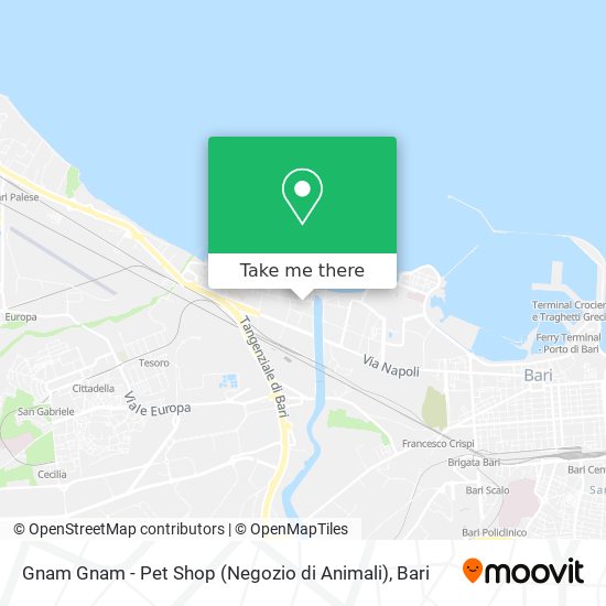 Gnam Gnam - Pet Shop (Negozio di Animali) map
