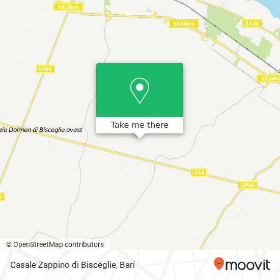 Casale Zappino di Bisceglie map